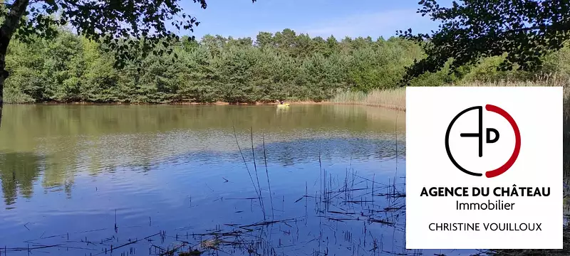 Étang d'agrément à Bouzy-la-Forêt