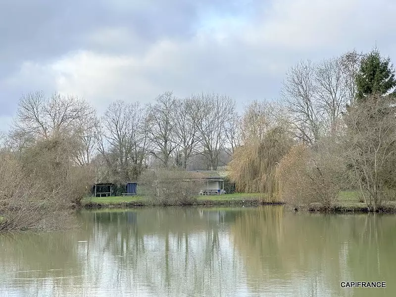 Fishing lake, 2.5 ha with island and amenities in the Loire Valley — photo 2