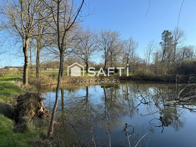 Étang de pêche à La Réorthe
