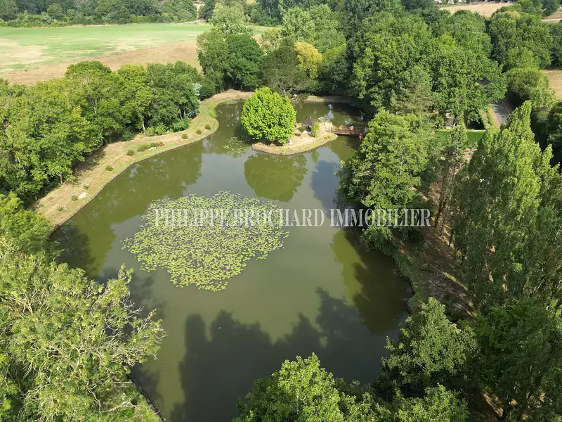 Fishing lake with island, 1 ha in Vendée — photo 2
